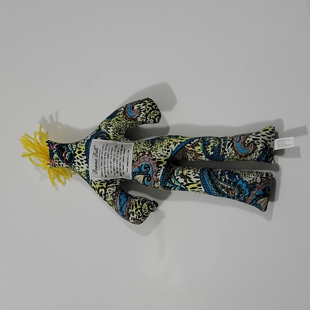 Dammit Doll (Blue, Yellow Paisley)